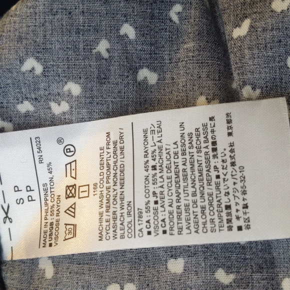 Banana Republic Petite Puff Sleeve Cotton-Blend Dress - Picture 4 of 5